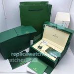 New 1:1 Replica Rolex Green Wave Watch Box Set & NFC w/ New Booklet